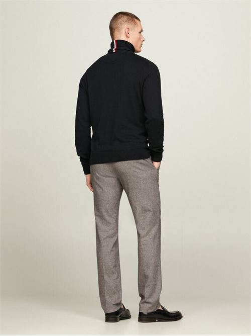 pima org ctn cashmere rol neck TOMMY HILFIGER | MW0MW28048BDS